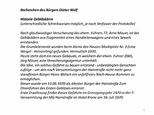 Geschichte des Gebläskärrns